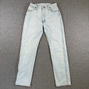 Vintage Wrangler High Waisted Jeans Light Wash Denim USA Cowboy Cut 11x32 28x31